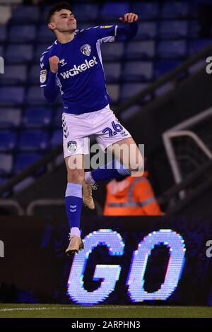 Oldham, Royaume-Uni. 28 janvier 2020. Oldham, ANGLETERRE - 28 JANVIER Jonny Smith d'Oldham Athletic pendant le match de la Sky Bet League 2 entre Oldham Athletic et Mansfield Town à Boundary Park, Oldham le mardi 28 janvier 2020. (Crédit: Eddie Garvey | Mi News) Crédit: Mi News & Sport /Alay Live News Banque D'Images