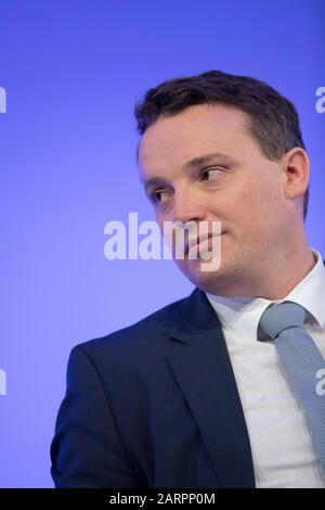 Walldorf, Allemagne. 28 janvier 2020. Christian KLEIN, porte-parole de la co-direction (co-PDG) Conférence de presse annuelle de SAP AG à Walldorf, 28 janvier 2020. | utilisation dans le monde crédit: DPA/Alay Live News Banque D'Images