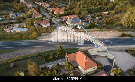 Gyorszentivan 0927 2019 Le nouveau pont de Győr-Győrszentiván a été remis Banque D'Images