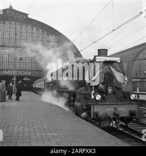 Premier train Pullman à Bruxelles Date: 5 décembre 1945 lieu: Bruxelles mots clés: Trains Banque D'Images