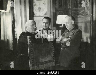 Rencontre Mussolini, Ciano, Ribbentrop, Rome, Italie 3 Novembre 1940 Banque D'Images