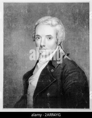 William Wilberforce (1759-1833), député abolitionniste, portrait imprimé 1833 Banque D'Images