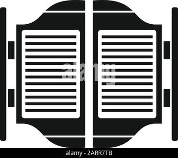 Portes tricorps icône. Simple illustration de portes tricorps icône vecteur pour la conception web isolé sur fond blanc Illustration de Vecteur