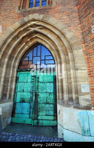 Ingolstadt Bavière / Allemagne - 08 17 2018: Ingolstadt est une ville d'Allemagne, avec de nombreuses attractions historiques (St-Mattäus-Kirche.Le Plus Ancien Protes restant Banque D'Images