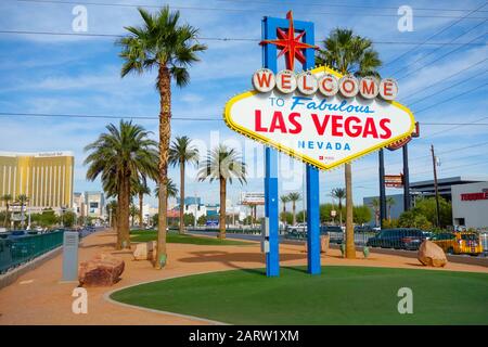 Le 'Welcome to Las Vegas' signe sur le Strip, Las Vegas