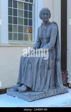 États-Unis; Deep South, Louisiane, Paroisse De Saint Martin, St.Martinville. Sculpture d'Évangéline Banque D'Images