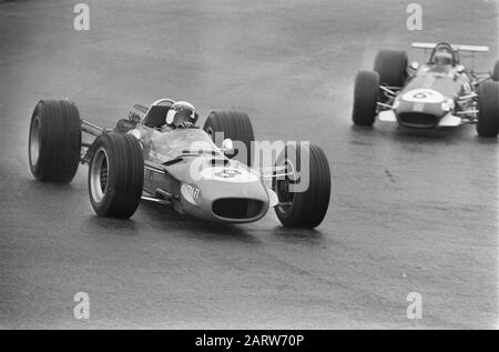 Grand Prix 68 Zandvoort. Numéro 34 Beltoise, numéro 35 Stewart, numéro 36 Jackie Olivier, numéro 36 a Jackie Stewart /.; Banque D'Images