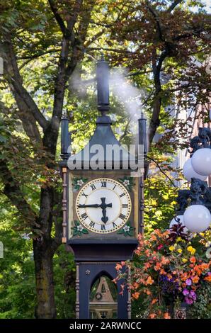 L'Horloge À Vapeur Gastown, Gastown, Vancouver (Colombie-Britannique), Canada Banque D'Images