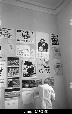 Exposition sur la Révolution de mai en France au musée Fodor Date: 7 février 1969 lieu: France mots clés: Musées, expositions Nom de l'institution: Fodor Banque D'Images