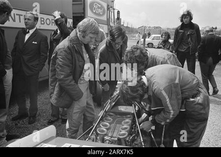 Grand Prix, Zandvoort, entraînement Pendant l'entraînement Date : 16 juin 1971 lieu : Noord-Holland, Zandvoort mots clés : course automobile, circuit de course, voitures de course, courses, entraînement sportif Banque D'Images