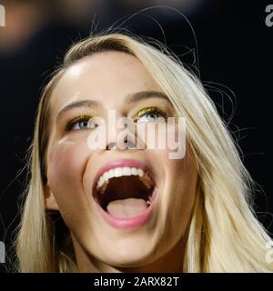 Londres, Royaume-Uni. 29 janvier 2020. ROYAUME-UNI. Mercredi 29 Janvier 2020. Margot Robbie assiste à la première mondiale des oiseaux de Prey à l'Odeon BFI IMAX Waterloo, Londres. Photo Par Crédit : Julie Edwards/Alay Live News Banque D'Images