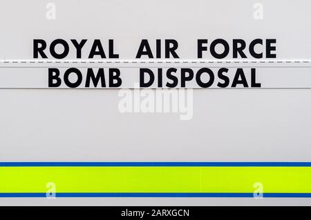 Camion d'élimination de bombe RAF Banque D'Images