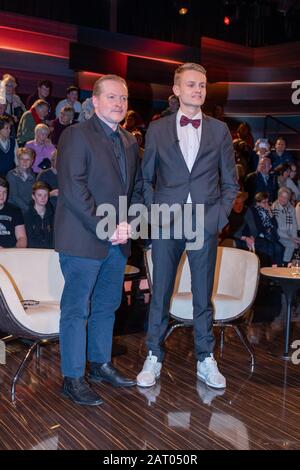 Joey Kelly und Luke Kelly bei der Aufzeichnung der ZDF-Talkshow 'Markus Lanz' im Fernsehmacher Studio auf dem Phoenixhof. Hambourg, 29.01.2020 Banque D'Images