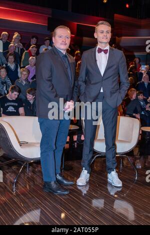 Joey Kelly und Luke Kelly bei der Aufzeichnung der ZDF-Talkshow 'Markus Lanz' im Fernsehmacher Studio auf dem Phoenixhof. Hambourg, 29.01.2020 Banque D'Images