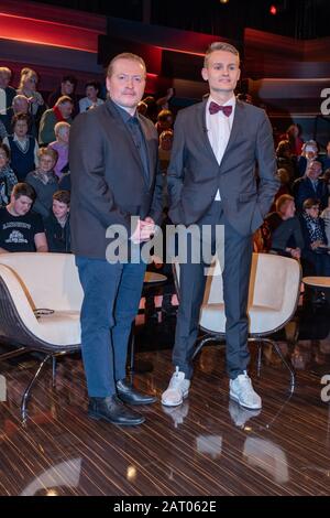 Joey Kelly und Luke Kelly bei der Aufzeichnung der ZDF-Talkshow 'Markus Lanz' im Fernsehmacher Studio auf dem Phoenixhof. Hambourg, 29.01.2020 Banque D'Images