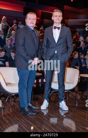 Joey Kelly und Luke Kelly bei der Aufzeichnung der ZDF-Talkshow 'Markus Lanz' im Fernsehmacher Studio auf dem Phoenixhof. Hambourg, 29.01.2020 Banque D'Images