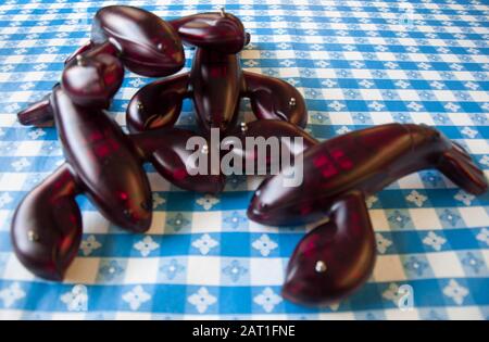 Les signaux sonores des homards sont en attente de devenir réels Banque D'Images