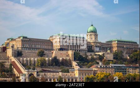 Palais Royal de Budapest, Hongrie Banque D'Images