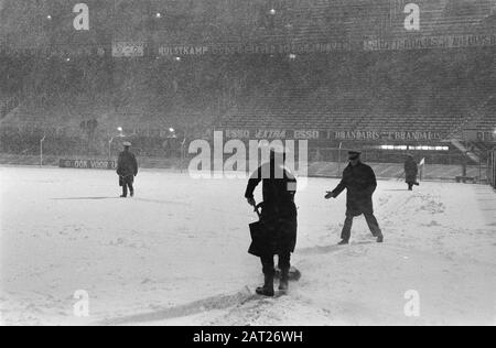 Feyenoord contre GVAV CUP match Date: 12 février 1970 mots clés: Annulations, sport, football Nom de l'institution: Feyenoord Banque D'Images