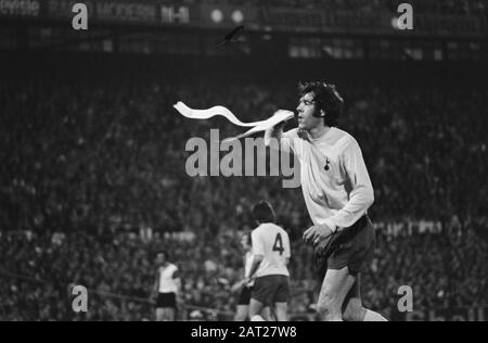 Feyenoord Contre Tottenham Hotspur 2-0, Final Uefa Cup Game Moments Date: 29 Mai 1974 Mots Clés: Sport, Football Institution Nom: Feyenoord, Tottenham Hotspur, Uefa Cup Banque D'Images