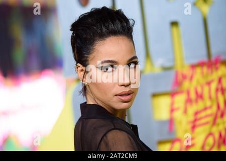 Jurnee Smollett-Bell participe à la première mondiale d'Birds of Prey et à l'Emancipation Fantabule d'Un Harley Quinn, qui se tient au BFI IMAX, Londres. Banque D'Images