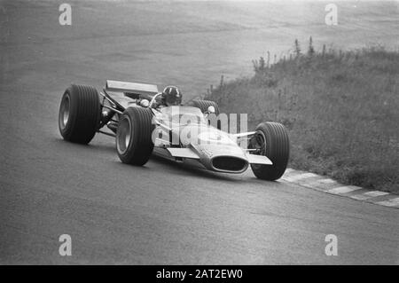 Grand Prix 68 Zandvoort. Numéro 8.10 Graham Hill, Numéro 11 Jackie Stewart.; Banque D'Images