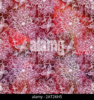 Motif floral transparent Illustration de Vecteur