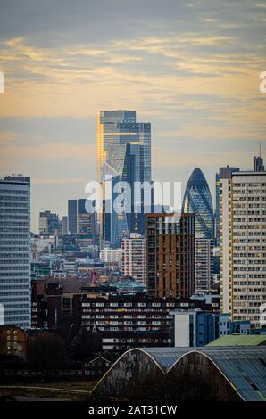 City Skyline de Londres, Londres, Royaume-Uni Banque D'Images