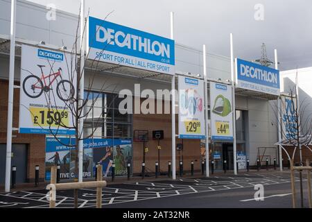 Le magasin de Decathlon, Oxford, Royaume-Uni Banque D'Images