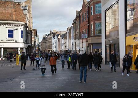 Queen Street à Oxford, Royaume-Uni Banque D'Images