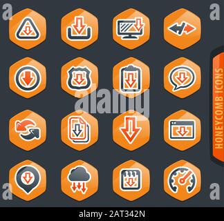 Télécharger icons set Illustration de Vecteur