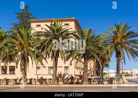 Minorque, Espagne - 14 octobre 2019: Vue sur la rue de Ciutadella ville de Minorque Banque D'Images