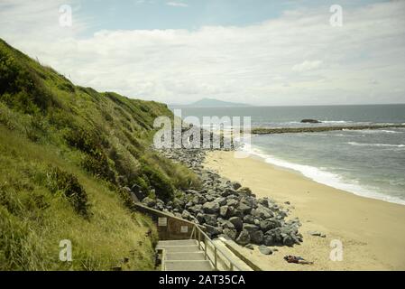 Une plage calme dans la région basque de France, pasakdek Banque D'Images