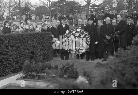 Commémoration bombardement du Bezuidenhout à la Haye Date : 3 mars 1960 lieu : la Haye, Pays-Bas-Sud mots clés : bombardement, commémorations Banque D'Images