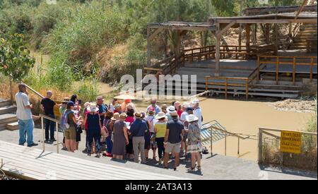 Qasr Al-YAhud, Site Baptismal De Jésus-Christ, Israël Banque D'Images