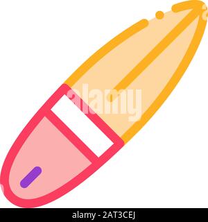 Illustration Du Contour Vectoriel De L'Icône Canoe Illustration de Vecteur