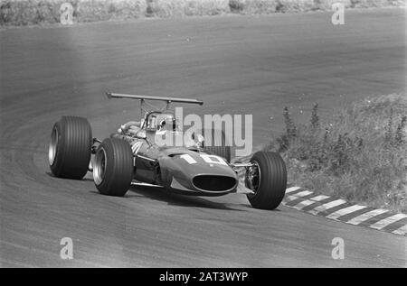 Grand Prix 68 Zandvoort. Numéro 13.15 Jackie Ickx, Numéro 14 Jackie Stewart; Banque D'Images