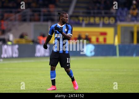 Milan, Italie. 29 janvier 2020 . Coppa Italia . Fc Internazionale Vs Acf Fiorentina. Victor Moses du FC Internazionale. Banque D'Images