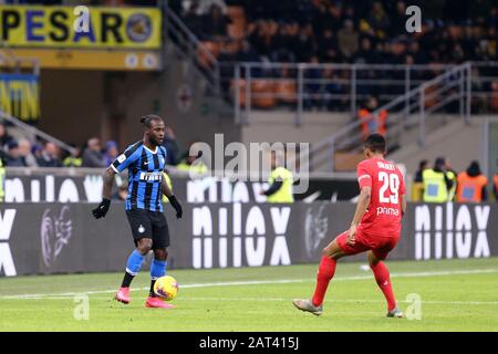 Milan, Italie. 29 janvier 2020 . Coppa Italia . Fc Internazionale Vs Acf Fiorentina. Victor Moses du FC Internazionale. Banque D'Images