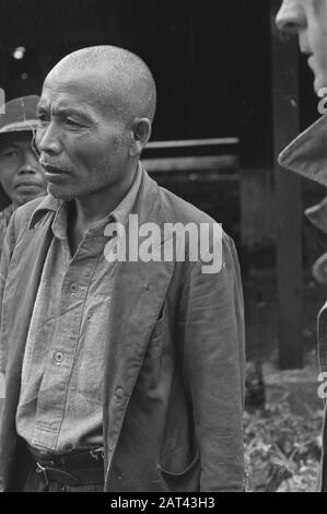 Photo Reportage Palembangs Indonesia (Chinese?) Man Date : Janvier 1947 Lieu : Indonésie, Hollandais East Indies, Palembangs, Sumatra Banque D'Images