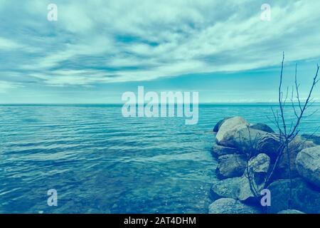 Canada Ontario Collingwood Lake Juin 2019, Ton Pastell Banque D'Images