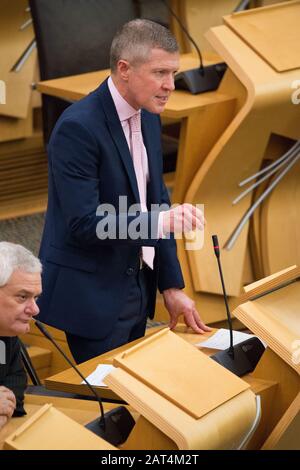 Édimbourg, Royaume-Uni. 30 janvier 2020. Photo : Willie Rennie MSP - leader du Parti libéral-démocrate écossais. Déclaration Ministérielle : Sortie De L'Ue. À la veille du dernier jour de l'adhésion du Royaume-Uni à l'UE, Michael Russell MSP s'adresse au Parlement. Crédit : Colin Fisher/Alay Live News Banque D'Images