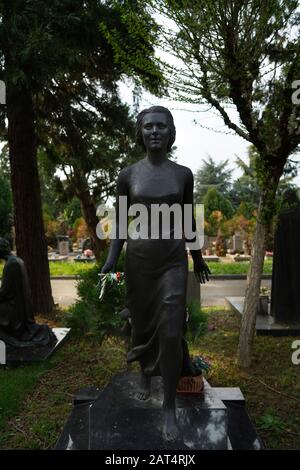 Cimetière Majeur, Musocco, Milan, Lombardie, Italie, Europe Banque D'Images