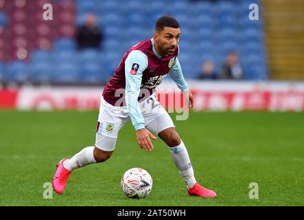 Aaron Lennon de Burnley lors du quatrième match rond de la FA Cup à Turf Moor, Burnley Banque D'Images