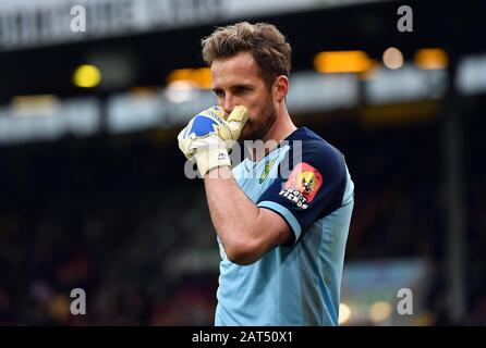 Ralf Fahrmann, gardien de but de Norwich City, lors du quatrième match rond de la FA Cup à Turf Moor, Burnley Banque D'Images