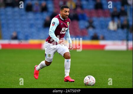 Aaron Lennon de Burnley lors du quatrième match rond de la FA Cup à Turf Moor, Burnley Banque D'Images