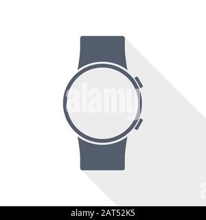 Icône vectorielle Smartwatch, illustration du concept de montre intelligente à plat Illustration de Vecteur