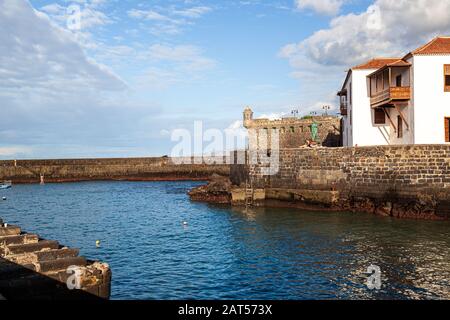 Garachico est une commune et une ville sur la côte nord de Tenerife Banque D'Images