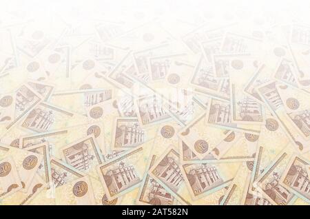 Panteon Nacional de bâtiment ancien peso vingt note République Dominicaine de l'argent. Côté arrière facture Orange Banque D'Images