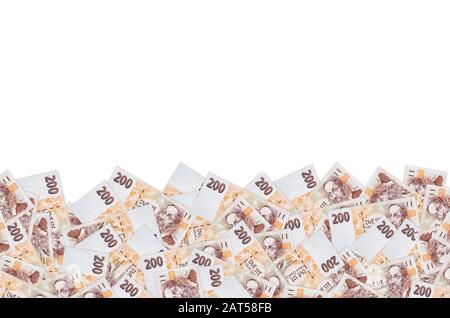 Portrait de Jan Amos Komensky argent tchèque République tchèque 200 Korun bank note. Korun est la monnaie nationale de République tchèque 1998 Banque D'Images